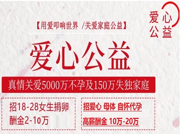 兴仁捐卵助孕生子 爱心志愿者招募